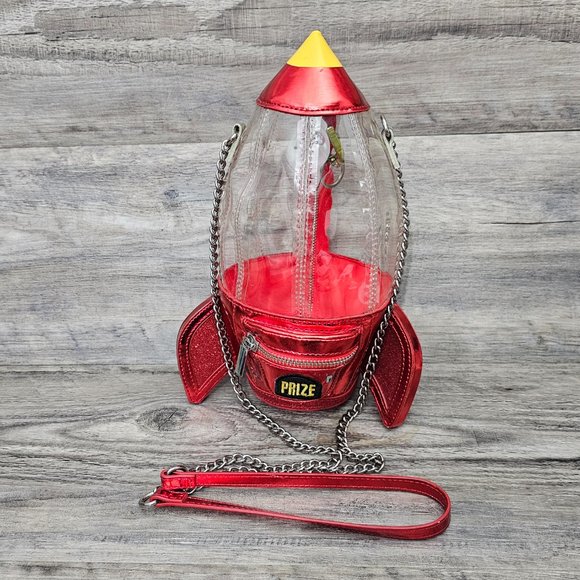 Disney Handbags - Disney Pixar Toy Story Clear Pizza Planet Spaceship Claw Machine Crossbody Bag